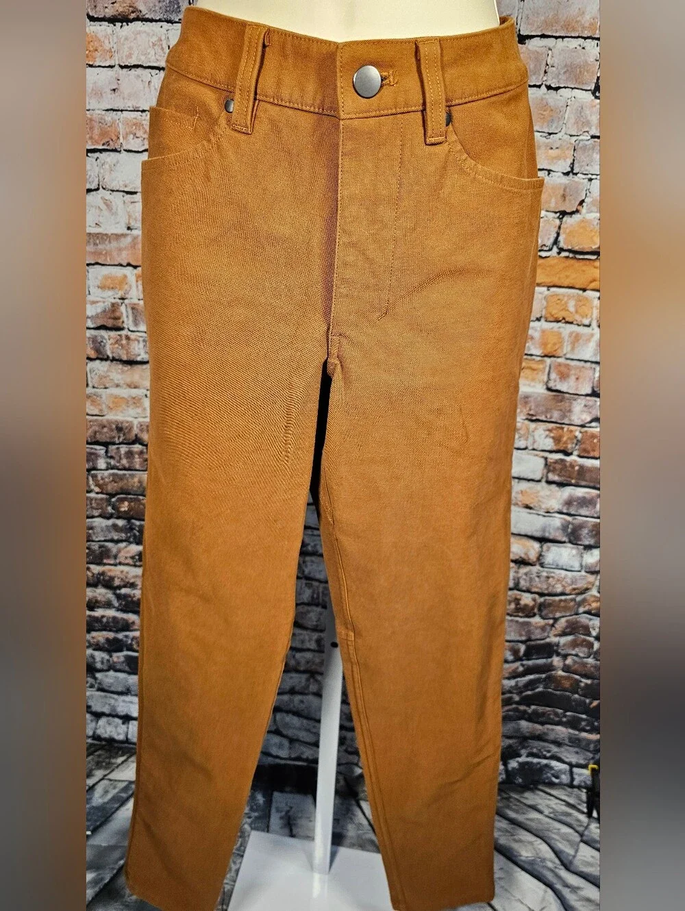 Lululemon Utility Canvas Pants Size 28 NWOT Brown Stretch Carpenter Workwear